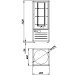Шкаф холодильный демонстрационный, кондитерский (+6…+12С) R120C Carboma